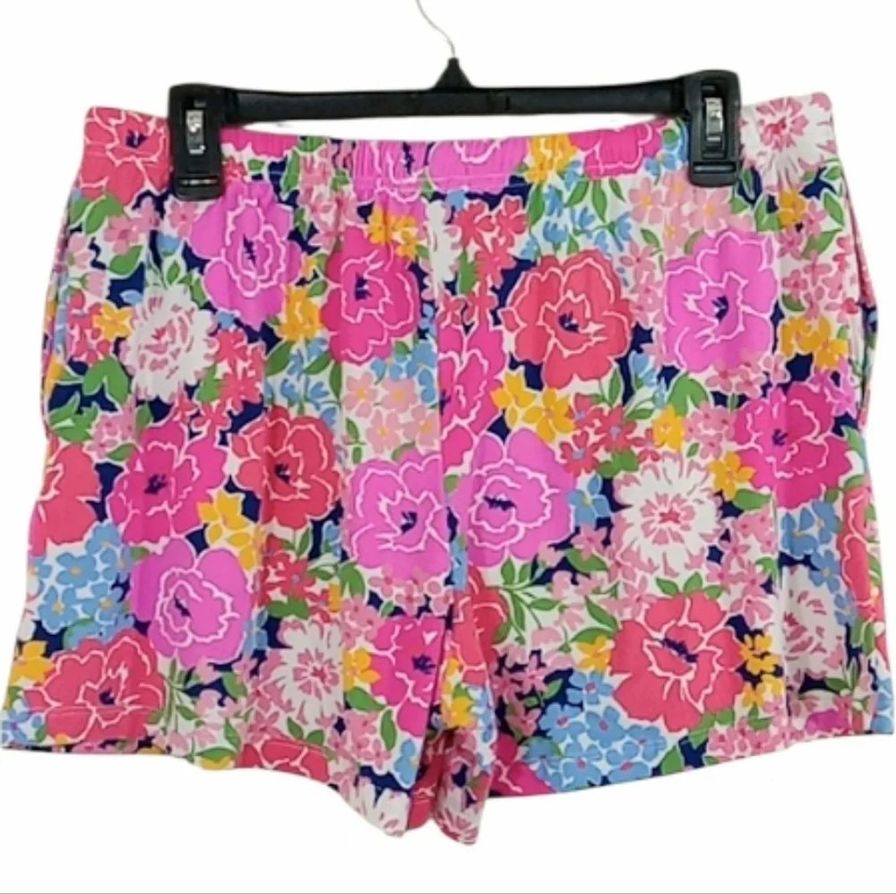 Kate Spade Floral Garden Short Pajama Set Pink Multi Size Large